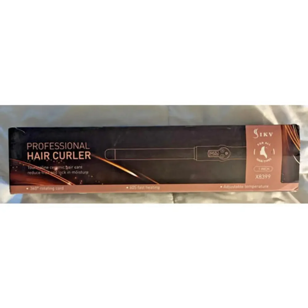 IKV 1” Professional Hair Curler in Rose Gold